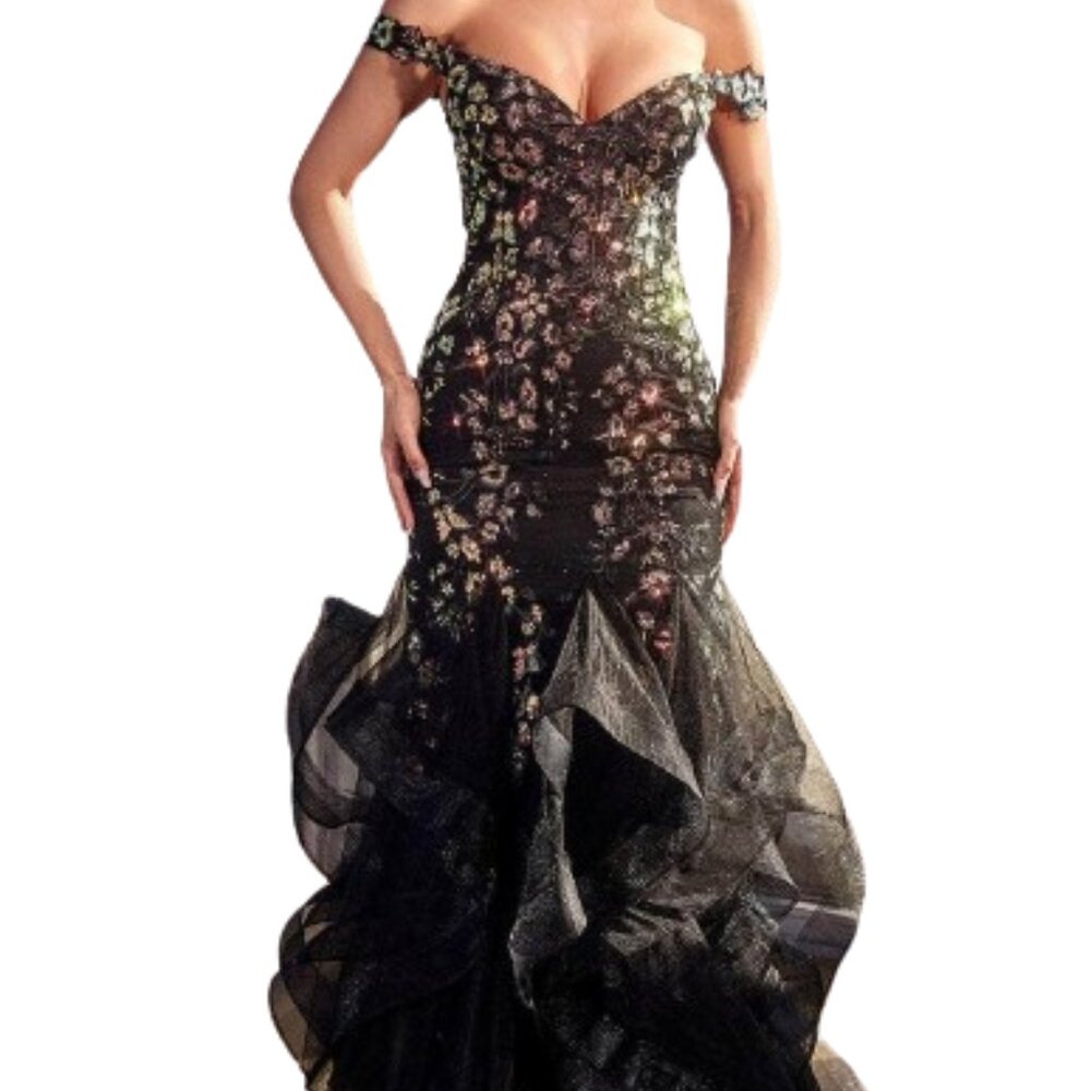 Ladivine CM354 Evening Dresses Black Size 6